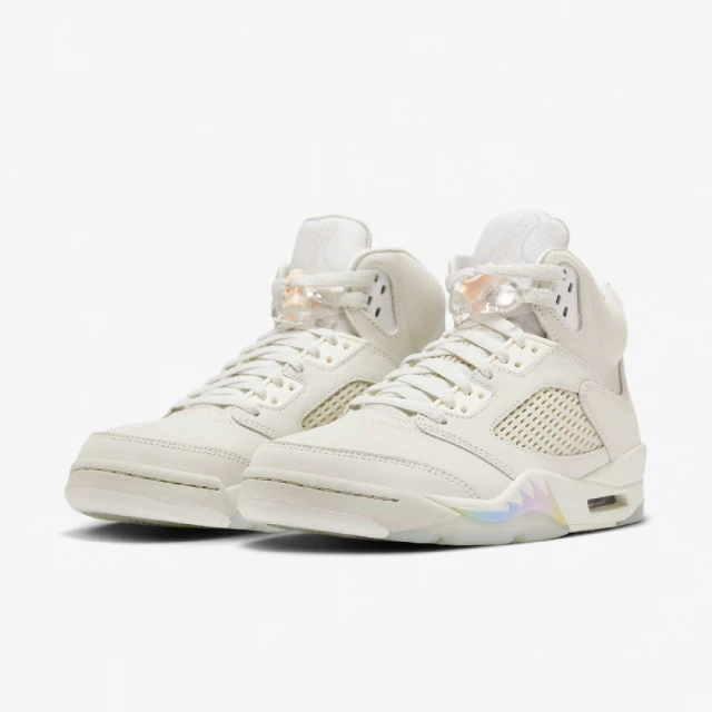 NIKE 耐吉 休閒鞋 Wmns Air Jordan 5 Retro 女鞋 米白 CNY 蛇年 AJ5 新年(HF3183-001)