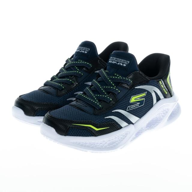 【SKECHERS】男童系列 男童鞋 瞬穿舒適科技 SKECHERS METEOR-LIGHTS(403848LNVBK)