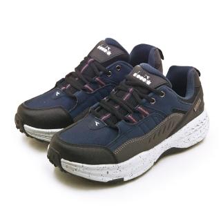 【DIADORA】男 迪亞多那 2E寬楦戶外野趣防潑水郊山越野鞋 漫步行者系列(藍黑灰 73282)