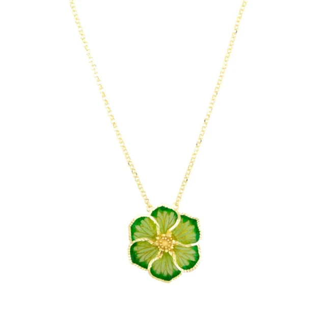 Roberto BravoRoberto Bravo 935夢幻花園系列｜綠色永恆之花項鍊