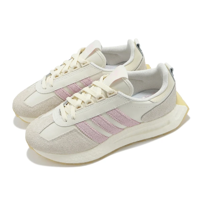 adidas 愛迪達 休閒鞋 Retropy E5 W 女鞋 米白 粉 BOOST 緩衝 麂皮 拼接 復古 愛迪達(ID8291)