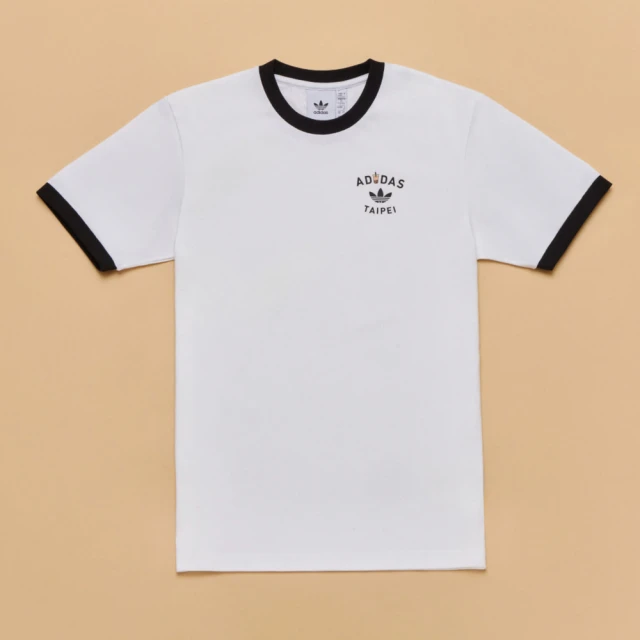 adidas 愛迪達 TPE City Tee 男 T恤 運動上衣 休閒短袖 台北限定款 珍珠奶茶 白黑(KE1333)