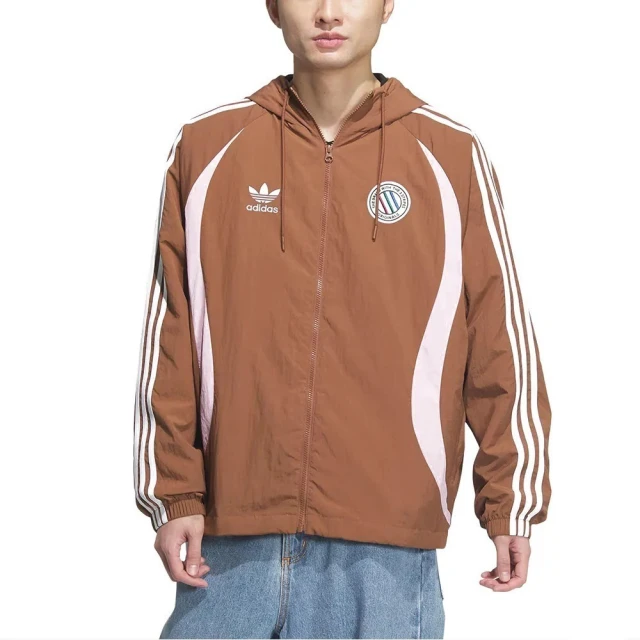 adidas 愛迪達 ADC HD JKT M 男 連帽外套 運動外套 防風 棕(JL8359)