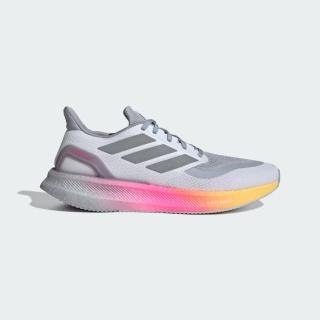 【adidas 愛迪達】慢跑鞋 男鞋 運動鞋 緩震 PUREBOOST 5 灰黃紅 IE8463