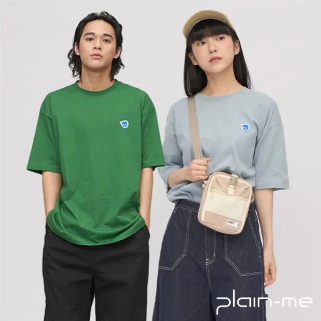 plain-meplain-me 買一送一 小P社長logo多色TEE PLN0108-231(男短袖 女短袖 短t 休閒上衣)