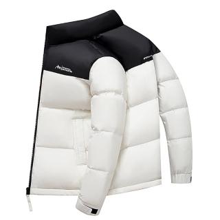 【巴黎精品】現貨+預購 真羽絨90%灰鵝絨羽絨外套羽絨衣夾克(保暖冬季撞色時尚短版麵包服男外套5色a1is59)