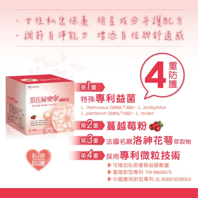【景岳生技】景岳婦樂寧益生菌膠囊1入組(300顆/入)