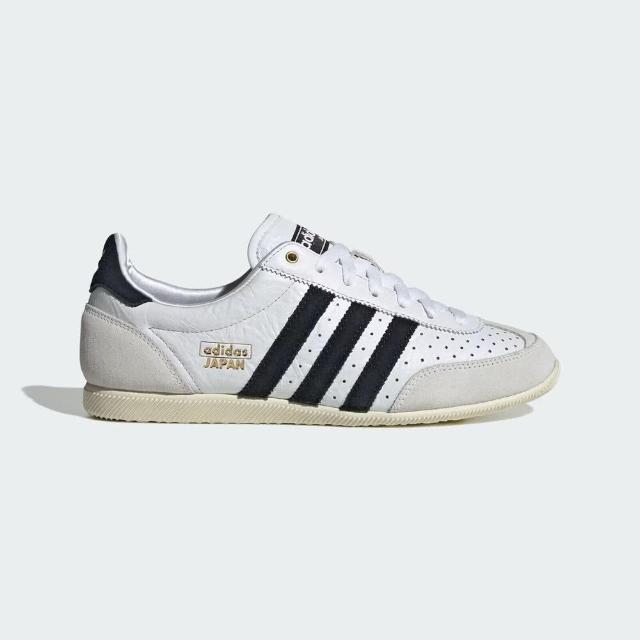 【adidas 愛迪達】Japan W 女 運動休閒鞋 德訓鞋 荔枝皮 舒適 穿搭 白 黑(IH5489)