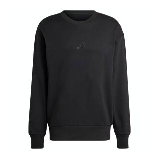 【adidas 愛迪達】M A SZN FT CRW 男 長袖上衣 休閒長袖 舒適 圓領 套頭衫 黑(IX1261)