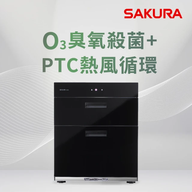 【SAKURA 櫻花】全平面雙熱風循環落地式烘碗機(Q7697L 原廠安裝-官方直營)