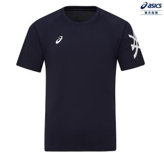 【asics 亞瑟士】短袖上衣 男女中性款 亞洲版型 排球上衣(2053A257-400)