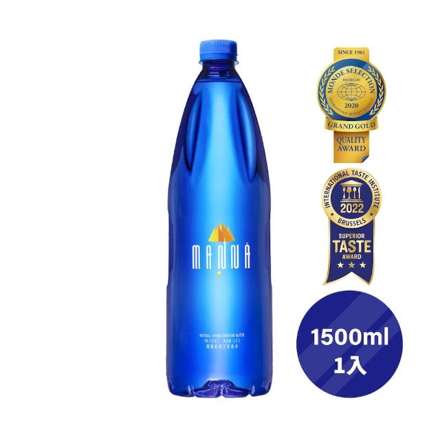 【MANNA瑪哪】天然蘇打礦泉水1500ml(進口鹼性火山冷泉水)
