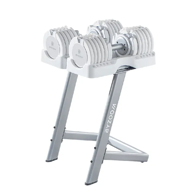【BYZOOM FITNESS】Pure Series 50lb/55lb 可調式啞鈴專用啞鈴架 白/黑二色(BZ-QCDST-50-55)