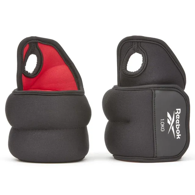 【REEBOK】Wrist Weights 手腕負重環 - 1公斤 - 2入組(訓練手環、健身配件、運動配件)