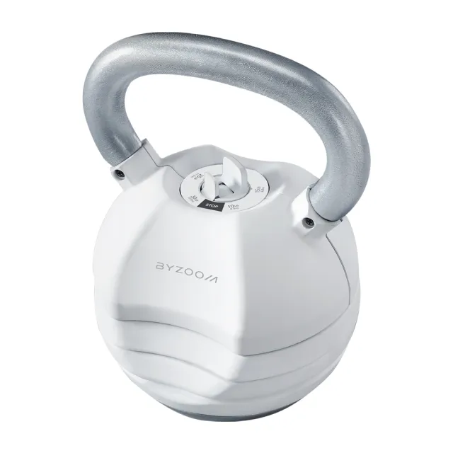 【BYZOOM FITNESS】Pure Series 30lb/約13.6kg 5段重量可調式壺鈴 白/黑二色(BZ-AKB-30LB)
