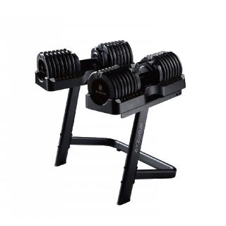 【BYZOOM FITNESS】Pure Series可調式啞鈴75lb/約34kg 雙入+專用啞鈴架(BZ-QCD-75LB+BZ-QCDST-75)