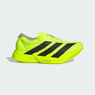 【adidas 愛迪達】ADIZERO ADIOS PRO 4 跑鞋(JR6364 男鞋 跑鞋 輕量 慢跑鞋 螢光黃)