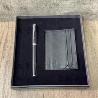 【PARKER】派克 新IM系列 霧黑白夾鋼珠筆卡夾禮盒(IM)