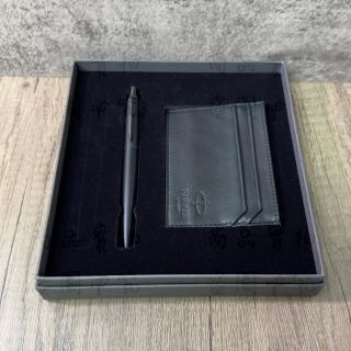 【PARKER】派克 喬特系列 黑桿黑夾原子筆卡夾禮盒(Jotter)