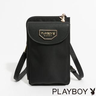 【PLAYBOY】萬用包附長背帶 Stance系列(黑色)