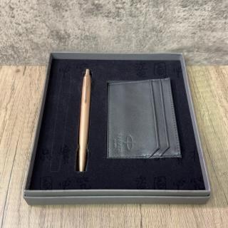 【PARKER】派克 喬特系列 玫瑰金原子筆卡夾禮盒(Jotter)