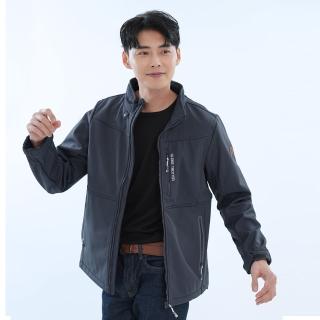 【遊遍天下】男款GlobeTex防水防風保暖刷毛軟殼外套(登山騎車 M-5L 大尺碼)