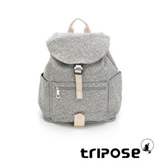 【tripose】MEMENTO巖紋帆布輕量後揹包-小(灰)