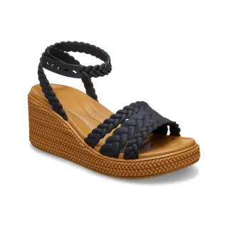 【Crocs官方直營】女鞋  編織涼鞋 Brooklyn 布魯克林(209994-001)