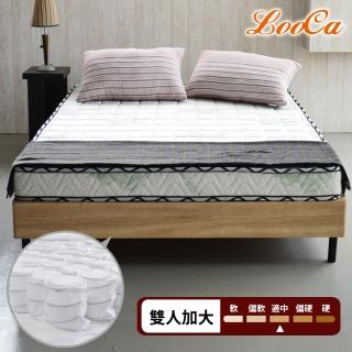 【LooCa】防蹣抗敏12cm輕量型獨立筒床墊(加大6尺)