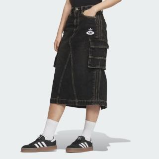 【adidas 愛迪達】牛仔長裙 女 - Originals JX6864