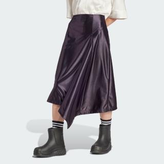 【adidas 愛迪達】緞面長裙 女 IT7580