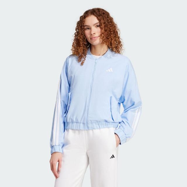 【adidas 愛迪達】ESSENTIALS 運動外套 女 JN2487