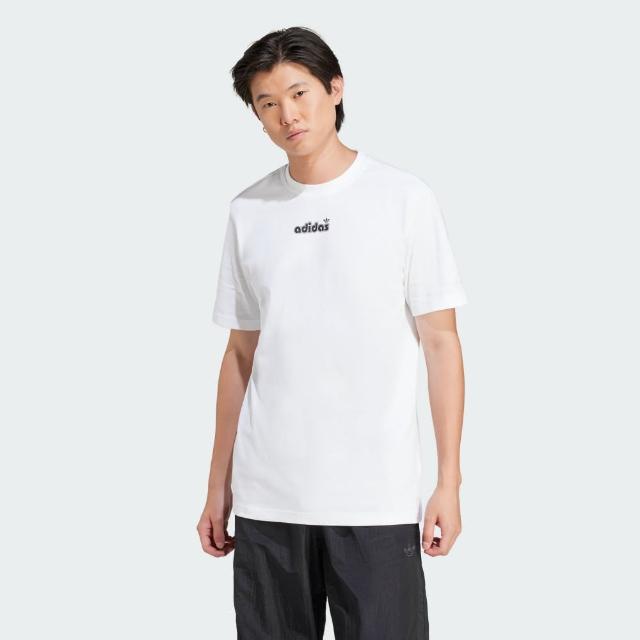 【adidas 愛迪達】短袖上衣 男 訓練 慢跑 三葉草 亞規 GRFX TEE 白 JC8379