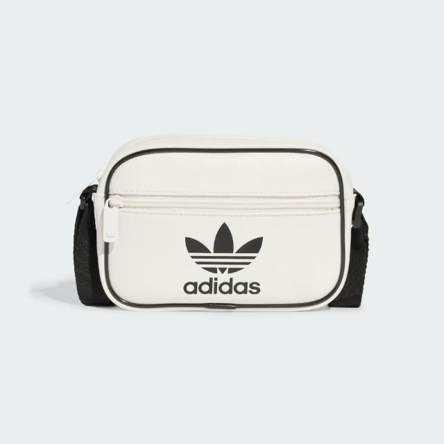 【adidas 愛迪達】側背包 斜背包 小包 運動小包 隨身小包 AC MINI AIRL OR 白黑 JI9445