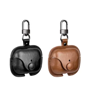 【Timo】for AirPods 4 英倫皮革藍牙耳機保護套/耳機套(附吊環)