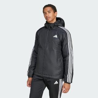 【adidas 愛迪達】運動 休閒 風衣 連帽 外套 男上衣 ESS 3S INS HO J(JD1032)