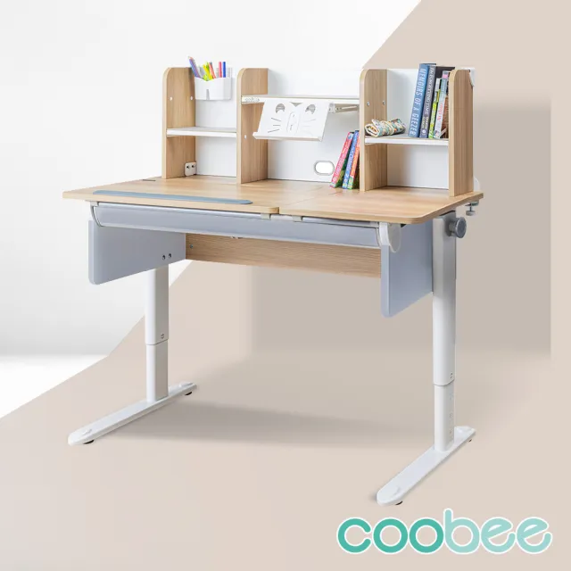 【SingBee 欣美】寬120cm 兒童書桌CB-502&510(coobee L板桌 成長桌椅 兒童書桌椅 升降桌)