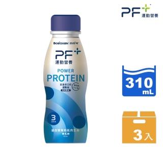 【百仕可PF+運動營養】能量蛋白飲 可可風味310mL 3入(運動後飲用幫助肌肉生長 / BCAA /高蛋白)