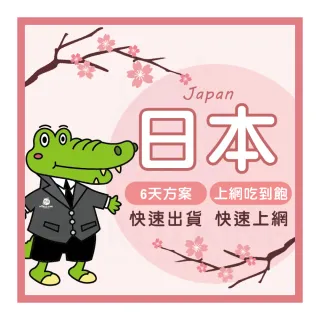 【World King】日本上網卡_實體/eSIM-6天吃到飽(上網吃到飽)