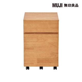 【MUJI 無印良品】木製書桌用資料櫃(大型傢俱配送)