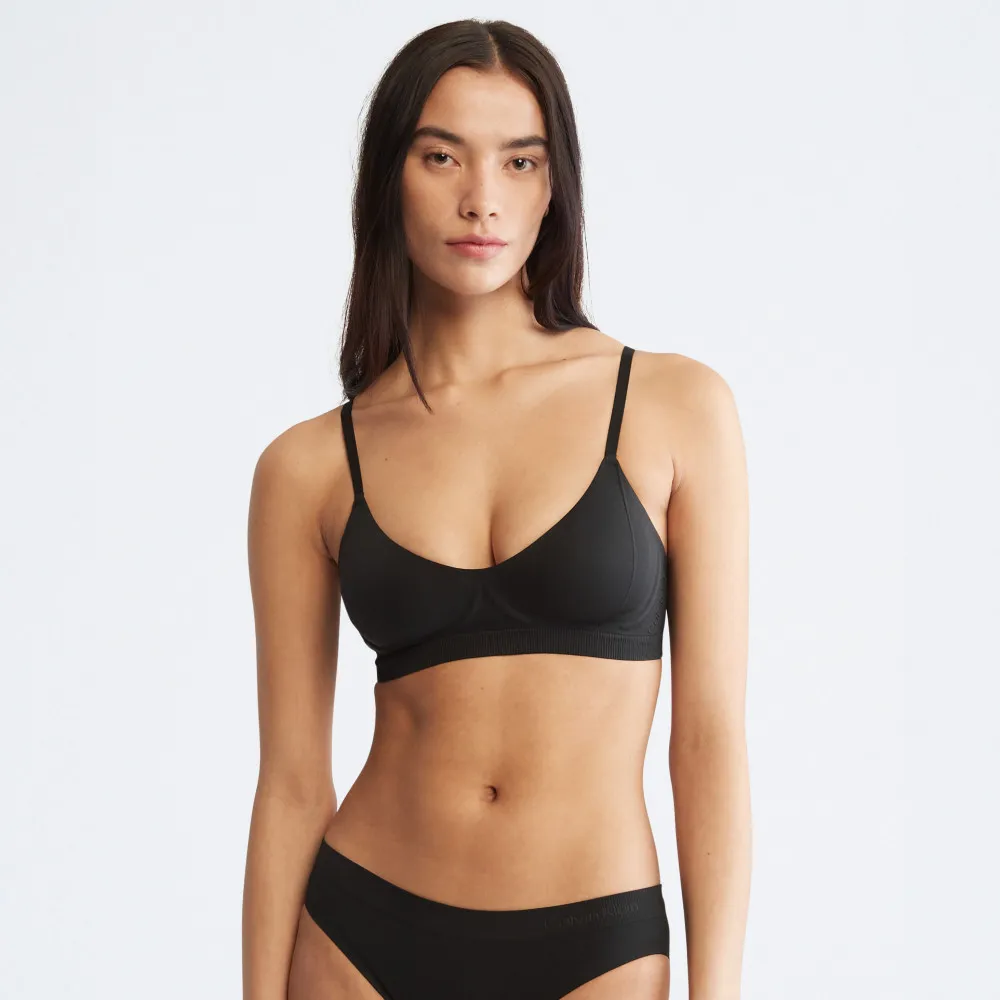 【CALVIN KLEIN】官方旗艦館 CK BONDED FLEX 薄墊無鋼圈胸罩_黑色