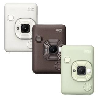 【FUJIFILM 富士】instax mini LiPlay 數位 拍立得相機+空白底片20張(公司貨 抹茶綠/古銅/霧白)