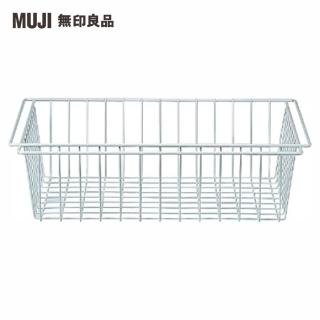 【MUJI 無印良品】SUS追加網籃/亮面淺灰/56(大型傢俱配送)