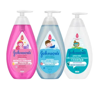 【Johnsons 嬌生】嬰兒洗髮露500ml 任選2入_活力亮澤/活力清新/牛奶保濕(嬰兒沐浴/嬰兒洗髮)