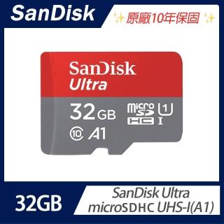 【SanDisk 晟碟】Ultra microSDHC UHS-I A1 32GB 記憶卡(臺灣代理商貨)