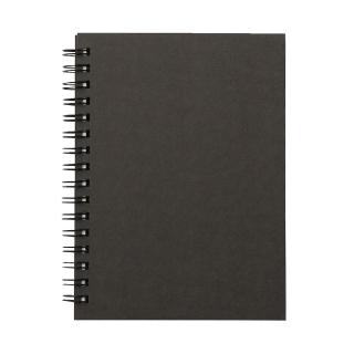 【MUJI 無印良品】雙環筆記本/空白/80張.A6.深灰