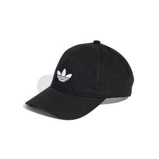 【adidas 愛迪達】Baseball Cap AC 黑色 遮陽帽 三葉草 帽子 運動帽 棒球帽 JC6023