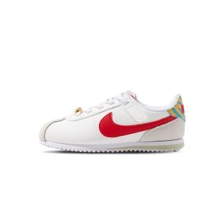 【NIKE 耐吉】Kids Cortez Easyon 中童 白橘紅色 麂皮 運動 休閒 阿甘鞋 休閒鞋 HV6005-161