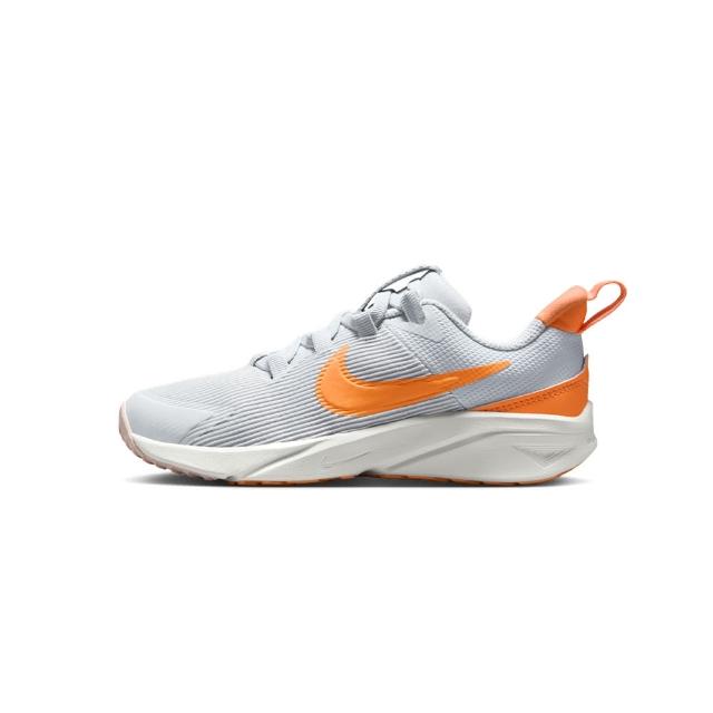 【NIKE 耐吉】Star Runner 4 NN PS 中童 灰橘色 緩震 運動 慢跑鞋 DX7614-008