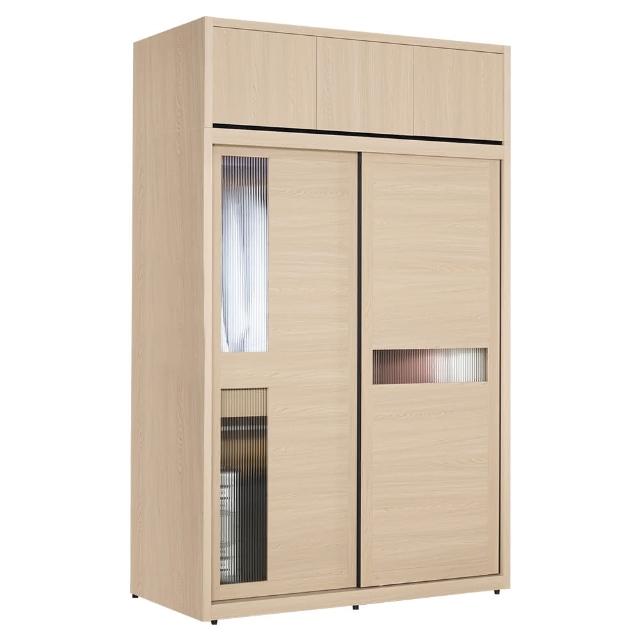 【BODEN】米達4.9尺加高型長虹玻璃衣櫃(推/拉門衣櫃+棉被收納櫃-內附穿衣鏡)